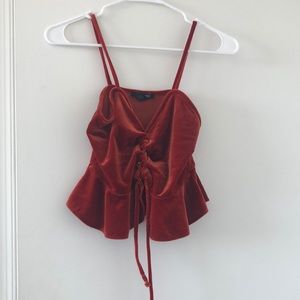 Red size medium Forever 21 crop top